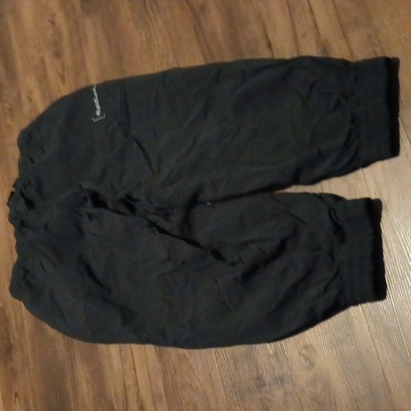 Adidas Black Sporty Track Windbreaker Jogger Belted Pants A28 - Picture 7 of 8